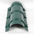 Roof ridge cap building material machinery